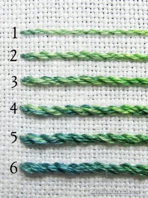 how many strands of embroidery floss to use for creating intricate patterns